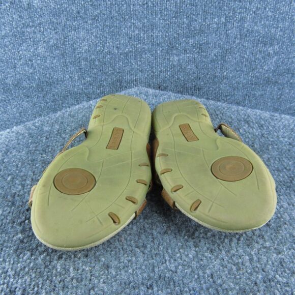 Lands' End Women Slide Sandal Shoes‎ Size 7 Medium Brown Leather - Picture 9 of 9